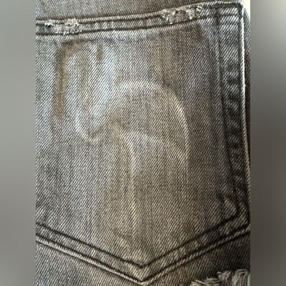 Free People x Sandrine Rose High Waist Flamingo Pocket Raw Hem Shorts Size 27 - Picture 10 of 13